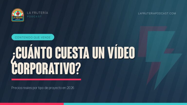 Portada del artículo «¿Cuánto cuesta un vídeo corporativo?» de La Frutería Podcast